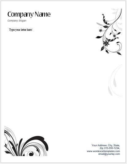 Letterhead Template for MS Word