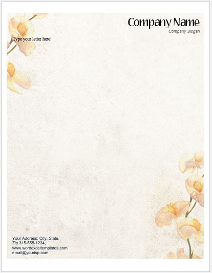 Letterhead Template for MS Word