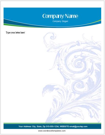 Letterhead Template for MS Word