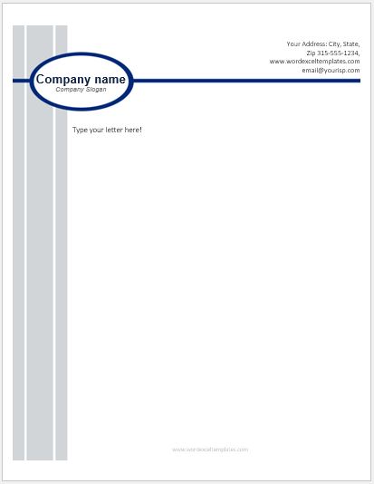 Business Letterhead Templates for MS Word | Word & Excel Templates