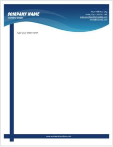 Business Letterhead Templates for MS Word | Word & Excel ...