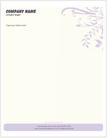 Business Letterhead Template