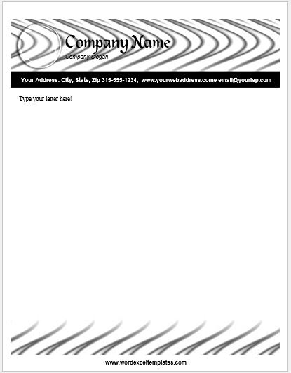 Letterhead Template for MS Word