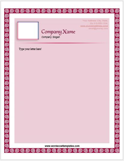 Letterhead Template for MS Word