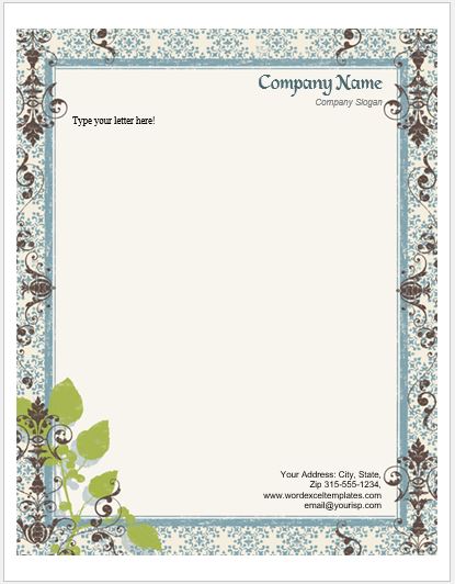 Letterhead Template for MS Word