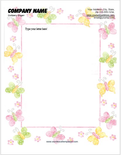 Animal Letterhead Templates for MS Word
