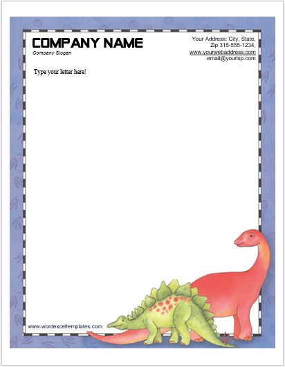 Animal Letterhead Templates for MS Word