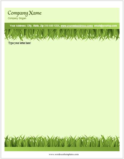 Letterhead Template for MS Word