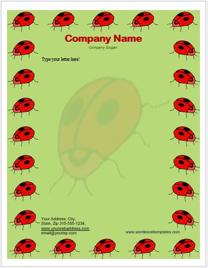 Animal Letterhead Templates for MS Word