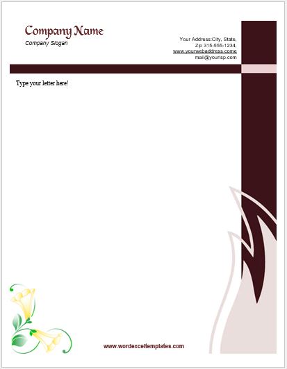 Letterhead Template for MS Word