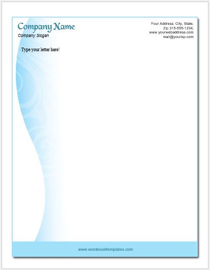 Letterhead Template for MS Word