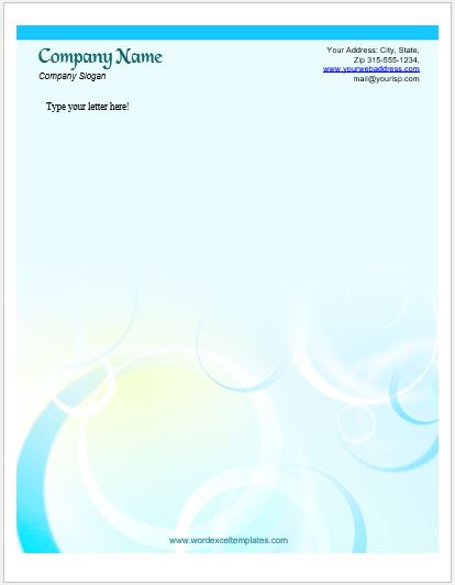 Letterhead Template for MS Word