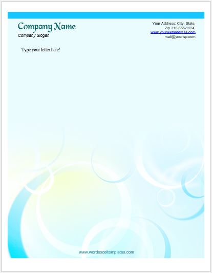 Letterhead Template for MS Word