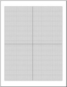 Cartesian Graph Paper Small Box
