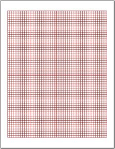 Cartesian Graph Paper Small Box Size