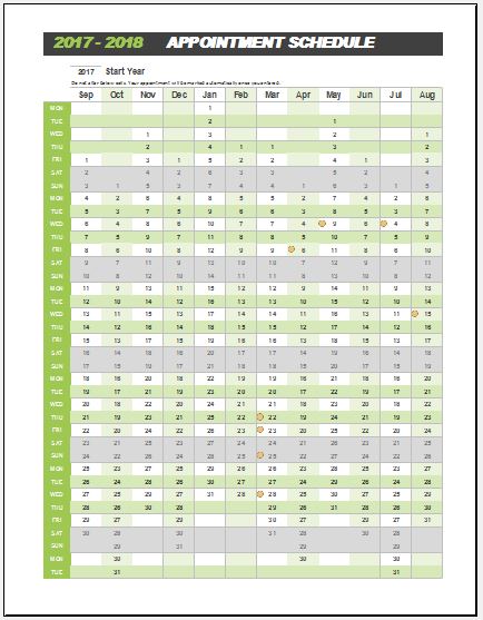 Appointment Scheduling Template from www.wordexceltemplates.com