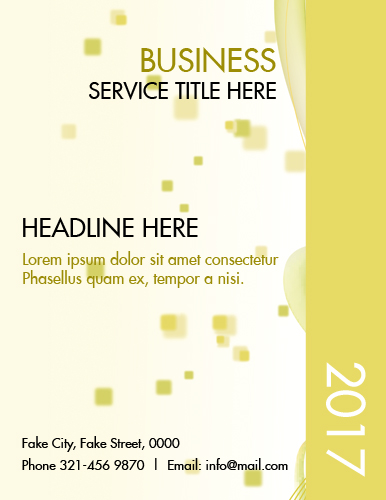 Business Report Cover Page Template
