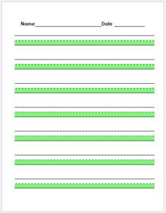 Penmanship Paper Templates for MS Word | Download Edit Print