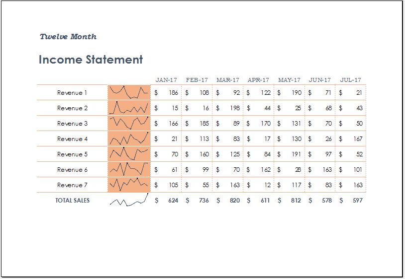 income statement template word income statement template word