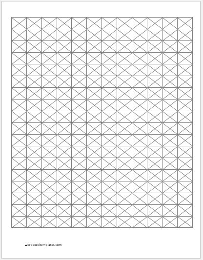 Isometric Graph Paper 0.5 inch