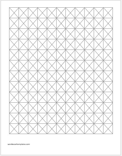 Isometric Graph Paper 0.75 inch