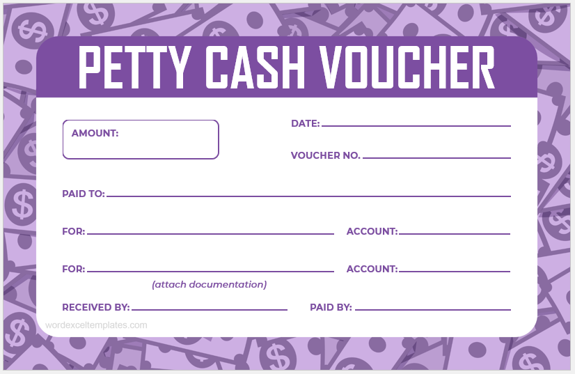 Petty cash voucher template