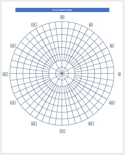 Polar Graph Paper