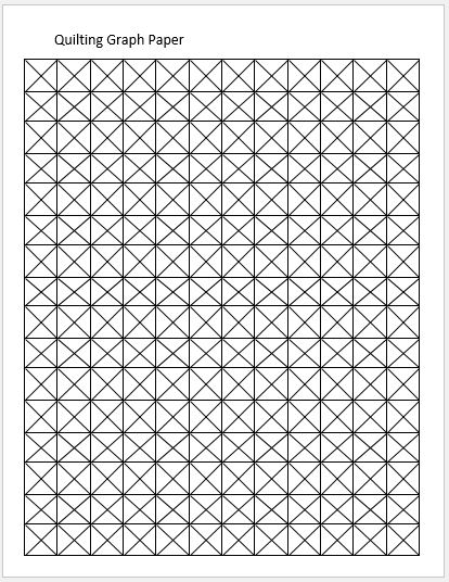 Quilting Graph Paper