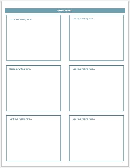 Storyboard Template For Kids from www.wordexceltemplates.com