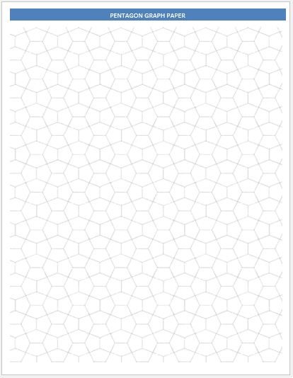 Pentagon Graph Paper