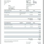 Auto repair receipt template