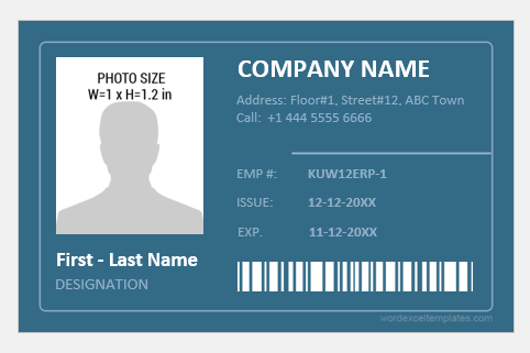 Photo ID Badge for Office Employees