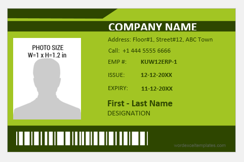 Photo ID Badge for Office Employees