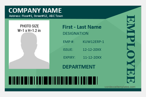 Photo ID Badge for Office Employees