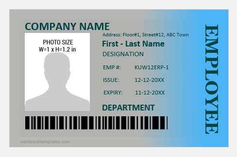 Photo ID Badge for Office Employees