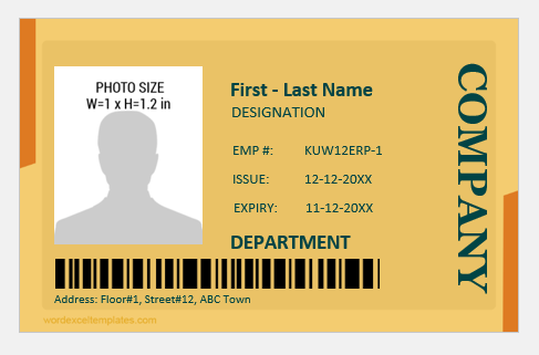 Photo ID Badge for Office Employees