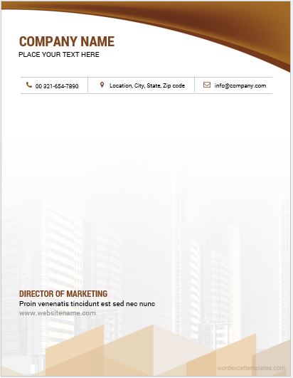 Company Letterhead Template