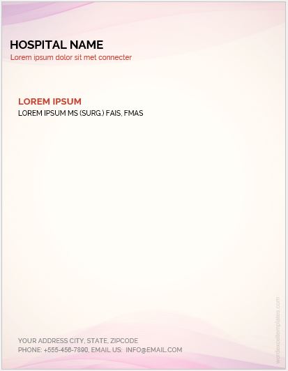 MS Word Business Letterhead Template