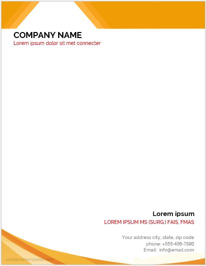 Business Letterhead Template MS Word