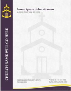 MS Word Church Letterhead Template