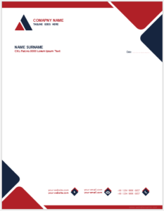 Company letterhead template for Word