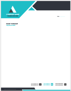 Company letterhead template for Word