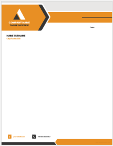 Company letterhead template for Word