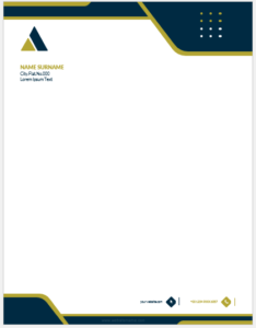 Company letterhead template for Word