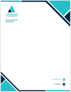 Company letterhead template for Word