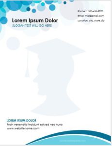 Educational Institute Letterhead Templates