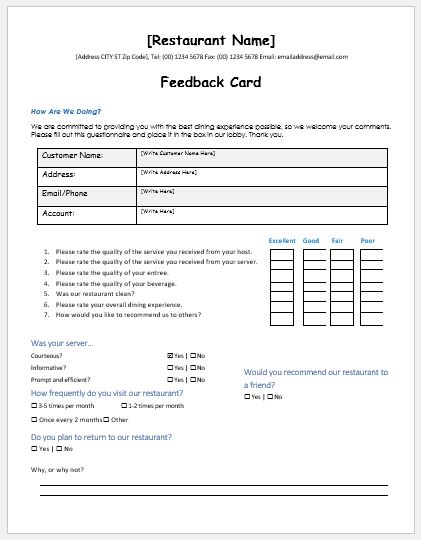 Suggestion Box Forms Template from www.wordexceltemplates.com