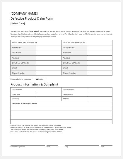 Warranty Certificate Warranty Form Template Word