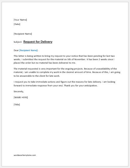 Sample Letter Requesting To Become A Vendor