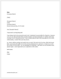letter late office coming apology work along hope well